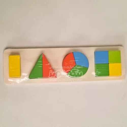 پازل چوبی اشکال هندسی