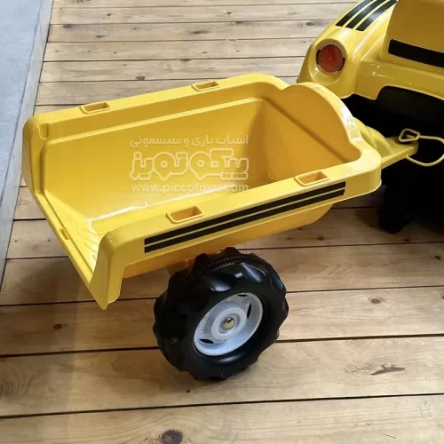تراکتور پدالی زرد Dolu با تریلر کد 8046