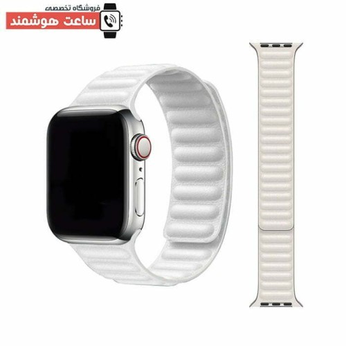 بند لدر لینک اپل واچ - Apple Watch Leather Link Strap - Image 4