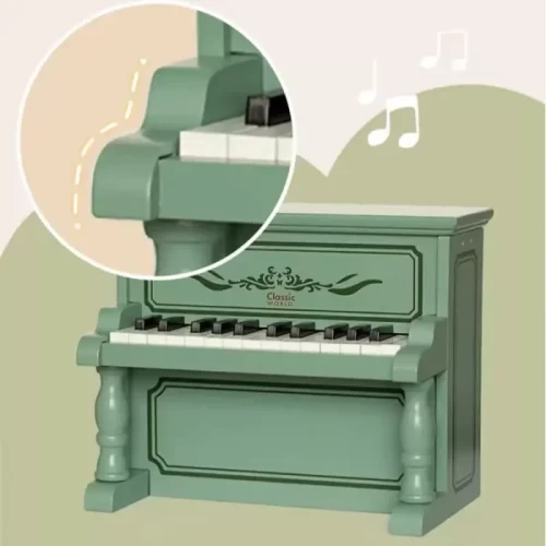 پیانو سبز چوبی کلاسیک ورلد Classic World Vintage Piano مدل 40580