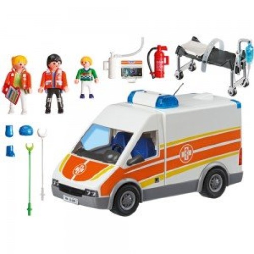 آمبولانس پلي موبيل مدل Ambulance with Siren Set 5541