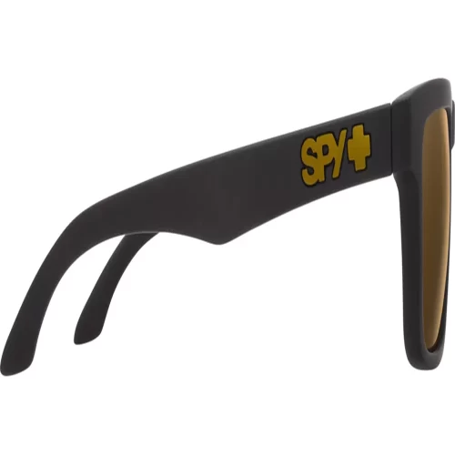 عینک آفتابی اسپای SPY HELM AF SOFT MATTE BLACK-HAPPY BRONZE W/GOLD MIRROR - Image 4