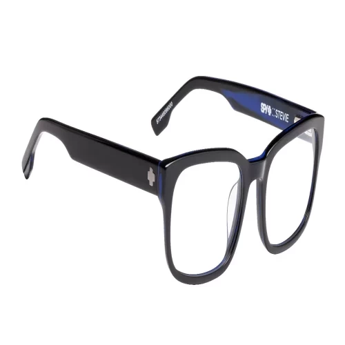 عینک طبی اسپای Stevie 52 Black Blue Horn - Image 3