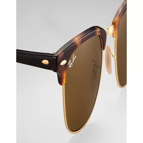 عینک آفتابی RayBan 3016 51 Clubmaster Fleck Brown Classic B 15 - Image 4