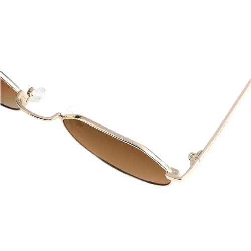 عینک آفتابی دی فرانکلین مدل D.franklin Classic Semi Round Gold / Brown - Image 4