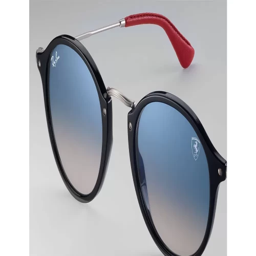 عینک آفتابی RayBan 2447 Scuderia Ferrari Black Silver Light Blue Gradient - Image 3