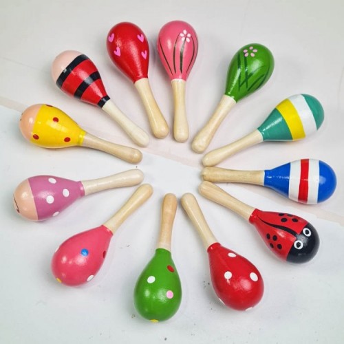 اسباب بازی جغجغه چوبی طرح حیوانات سایز کوچک کد 6827885
