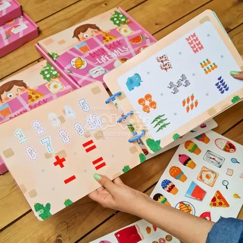 کتاب مونته سوری پازلی busy book مدل عادت غذایی کد P/100468/L
