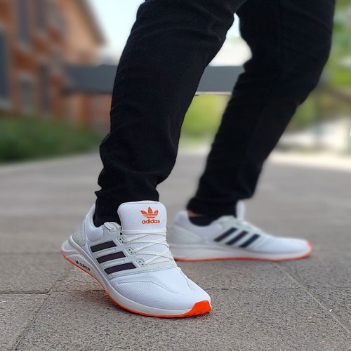 کفش اسپرت مردانه آدیداس سفید هفت رنگ مدل 1053