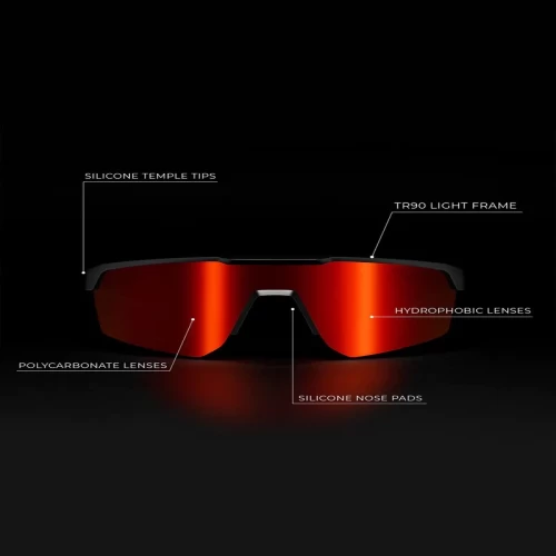 عینک آفتابی دی فرانکلین مدل D.Franklin HURRICANE BLACK / RED - Image 6