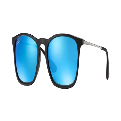 عینک آفتابی RayBan 4187 Chris Black Gunmetal Blue Mirror - Image 2