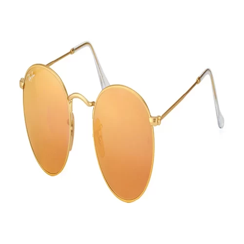 عینک آفتابی RayBan 3447 Round Gold Red Flash Lenses - Image 2