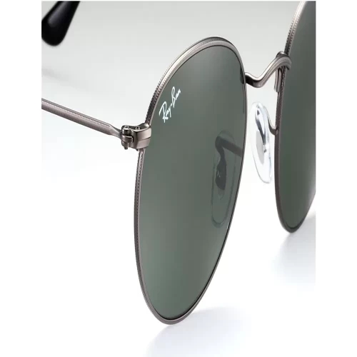 عینک آفتابی RayBan 3447 029 Round Gunmetal Green Classic G 15 - Image 4