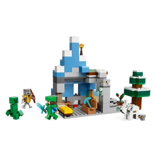 لگو ماینکرافت 304 قطعه مدل Mincraft The Frozen Peaks کد 21243