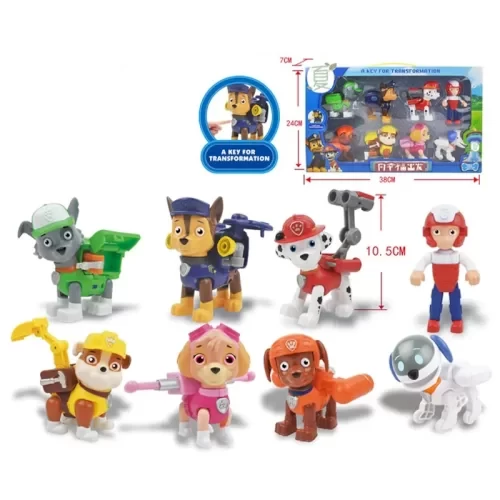فیگور8 عددی سگهای نگهبان پاوپاترول paw patrol تبدیل شونده