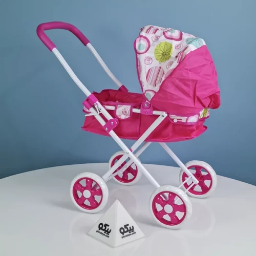 کالسکه عروسک طرح گل کد P/81661/B
