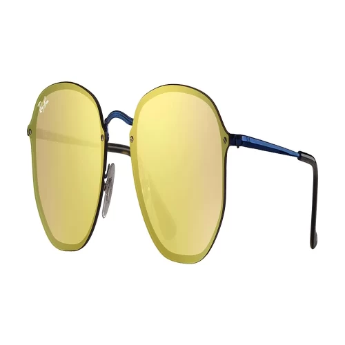 عینک آفتابی RayBan 3579N Blaze Hexagonal Flat Lens Dark Orange Mirror - Image 2