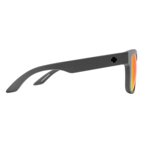 عینک آفتابی اسپای SPY Discord Soft Matte Dark Gray - HD Plus Gray Green Polar with Red Spectra Mirror - Image 4