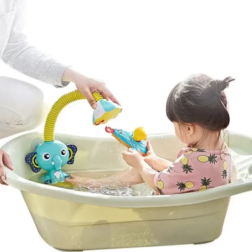 اسباب بازی حمام مدل فیل آب پاش آبی کد 836622A