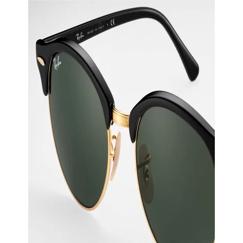 عینک آفتابی RayBan 4246 Clubround Black Green Classic - Image 4