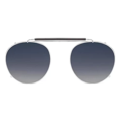 عینک کامپیوتر آفتابی دی فرانکلین مدل D.franklin Classic Round Clip On Silver / Grad Blue - Image 5