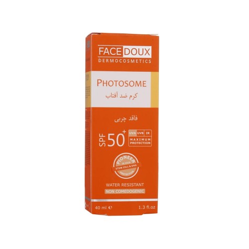 کرم ضد آفتاب بی رنگ SPF50 فیس دوکس فتوزوم 40 میل