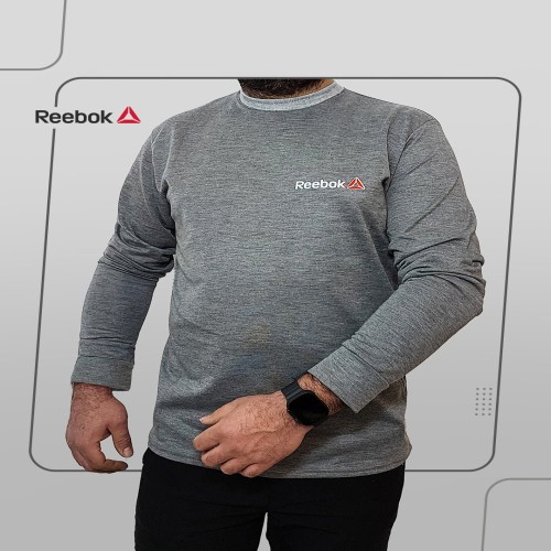 تیشرت خاکستری آستین بلند Reebok مدل 1393