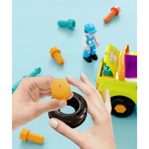 اسباب بازی کامیون ابزار هولی تویز Huile Toys رنگ سبز کد 6109