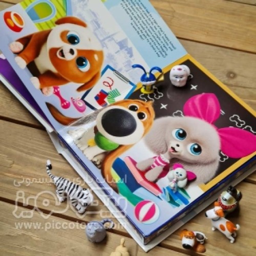 فیگور زندگی پنهان حیوانات 2 با کتاب انگلیسی busy book pets 2 کد 49106