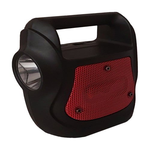 اسپیکر بلوتوثی قرمز چراغ قوه دار مدل GTS 1355