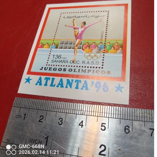 شیت تمبر ورزشی ژیمناستیک با طراحی خاص و جذاب