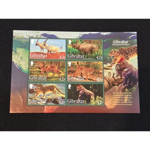 فروش شیت تمبر موضوعی حیوانات GILBERT چاپ بریتانیای کبیر