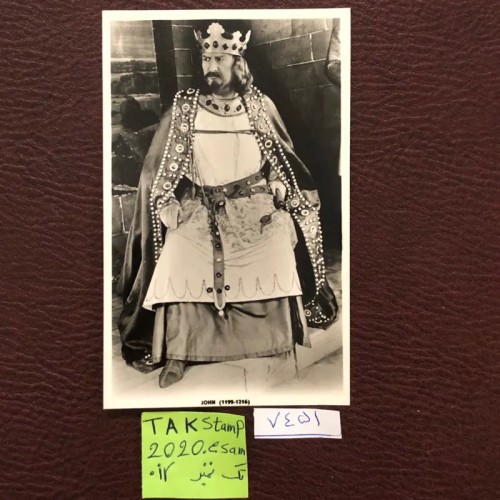 فروش فوتو کارت پستال پادشاه جان انگلستان نایاب
