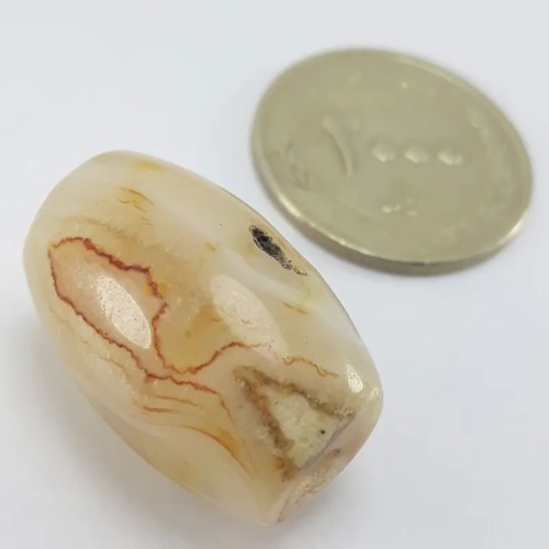 فروش مهره عقیق سلیمانی مصور نیم رخ انسان