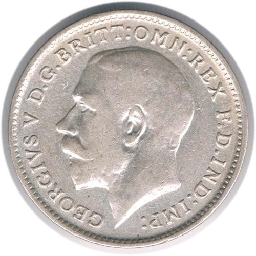 فروش سکه نقره 3 پنس بریتانیا 1913 جرج پنجم نایاب