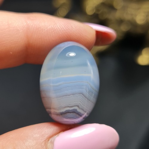 خرید نگین سنگ عقیق سلیمانی معدنی کد T2237 وردسا