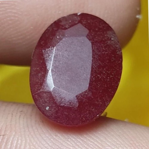 خرید نگین یاقوت هندوستانی زرشکی خوشرنگ وردسا