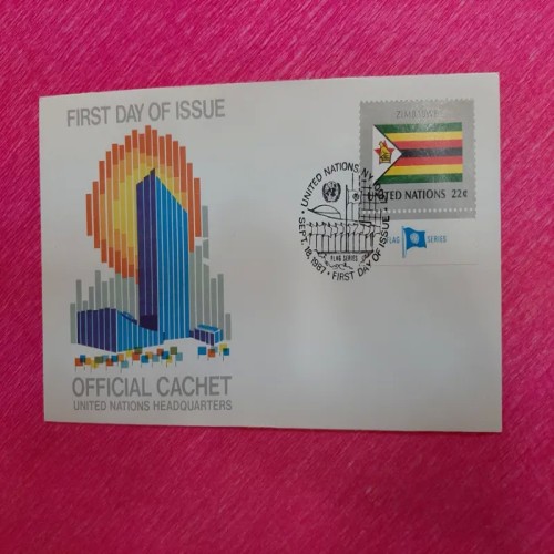 فروش پاکت مهر روز زیمبابوه 1987