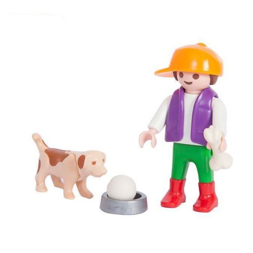آدمک پسرک و سگ Playmobil مدل برای کودکان