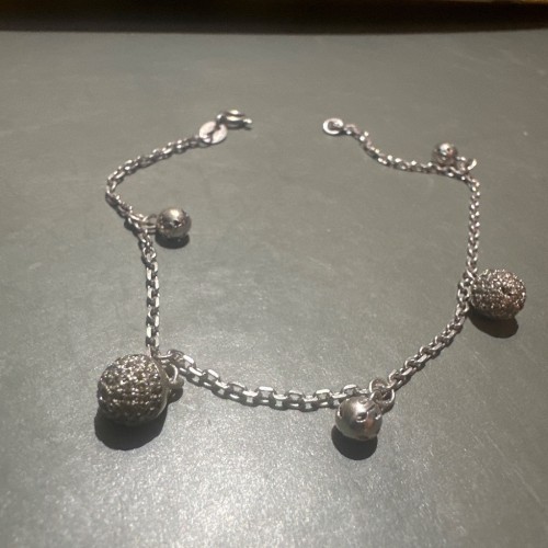 دستبند نقره ایتالیایی عیار 925 با وزن 4/25 گرم