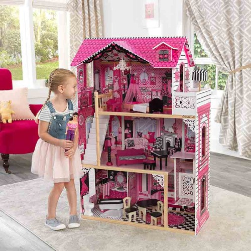 خانه عروسکی چوبی KidKraft مدل Amelia برای کودکان