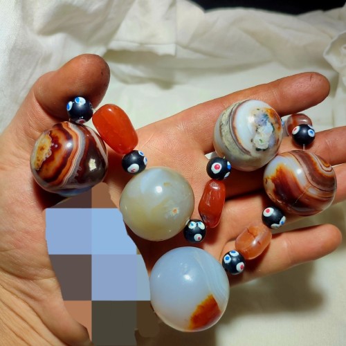 خرید مهره سلیمانی کهنه وردسا - تراش گرد طبیعی