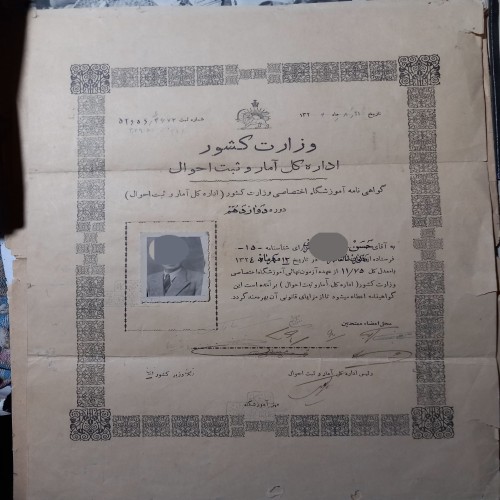 خرید گواهینامه ثبت احوال و آمار کشور وردسا