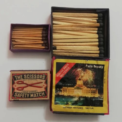 فروش کبریت چوبی قدیمی خارجی مربع شکل شومینه