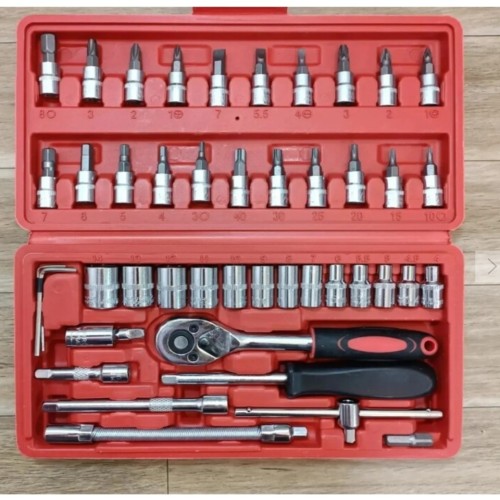 فروش جعبه بکس 46 پارچه با ابزارهای کامل و مقاوم