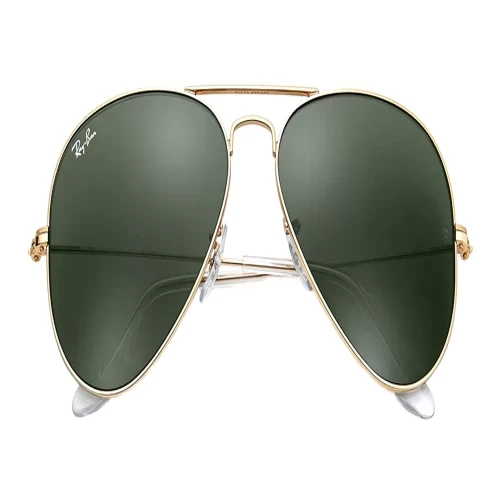 عینک آفتابی RayBan 3026 Aviator Large Gold Metal Green