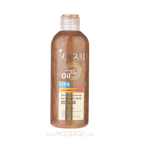 روغن آفتاب سی گل SPF4 اکلیلی 250ml برنزه کننده