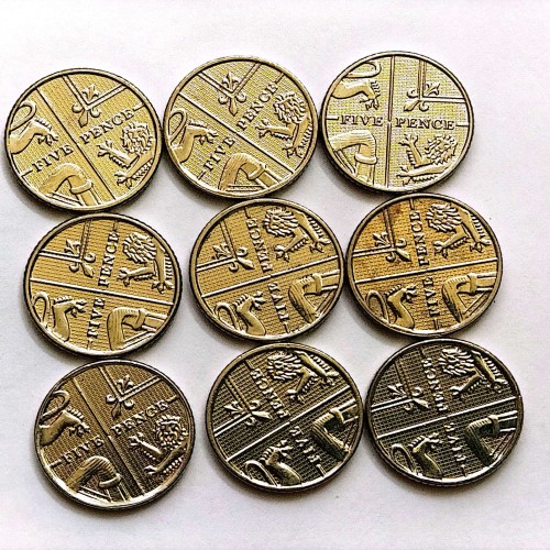 فروش سکه 5پنس سپر انگلیس یک عدد(836))