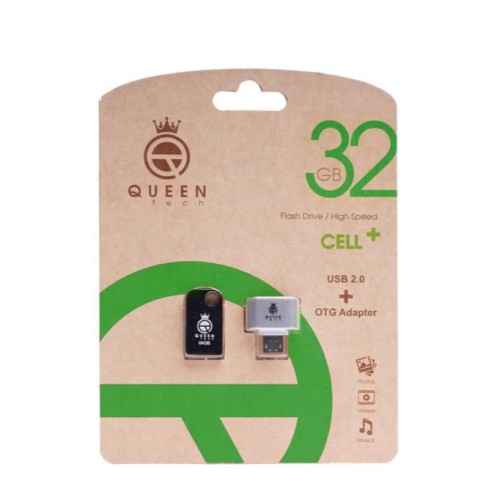 خرید فلش کوئین تک CELL PLUS 32GB با OTG و USB 2.0