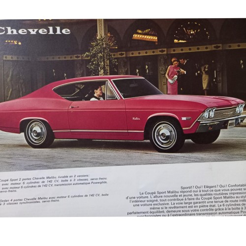 فروش کاتالوگ شورلت 1968 قدیمی دفترچه راهنما